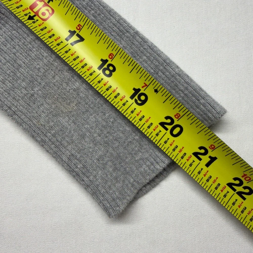 Juicy Couture Y2K Cardigan Gray Puff Sleeve Crown Logo Preppy Cozy L Balletcore - Picture 13 of 13
